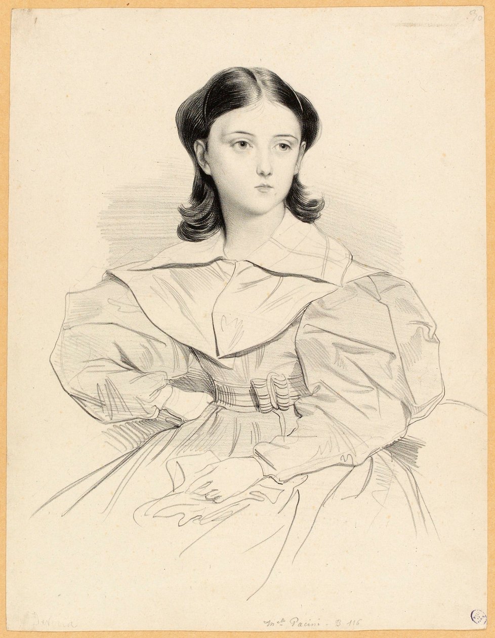 Ritratto di Mademoiselle Pacini da Achille Devéria