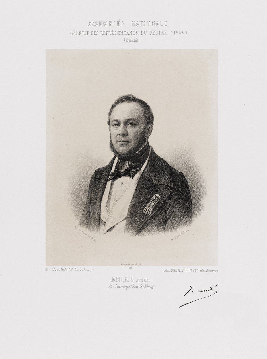 Assemblea nazionale, Galleria dei rappresentanti del popolo - Marie François Joseph Jules André (Hérault) da Achille Devéria