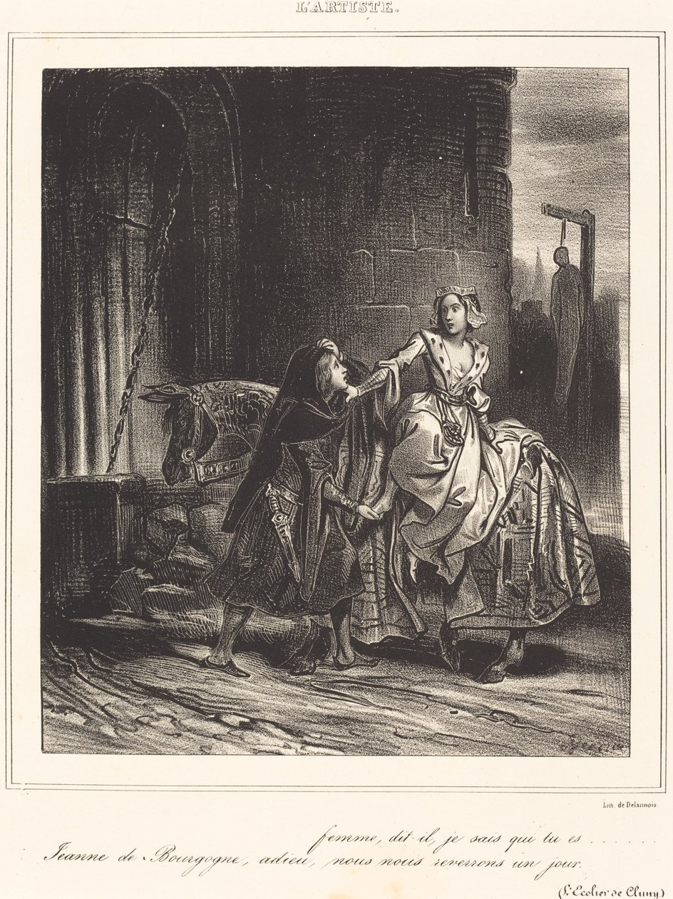 Giovanna di Borgogna da Achille Devéria
