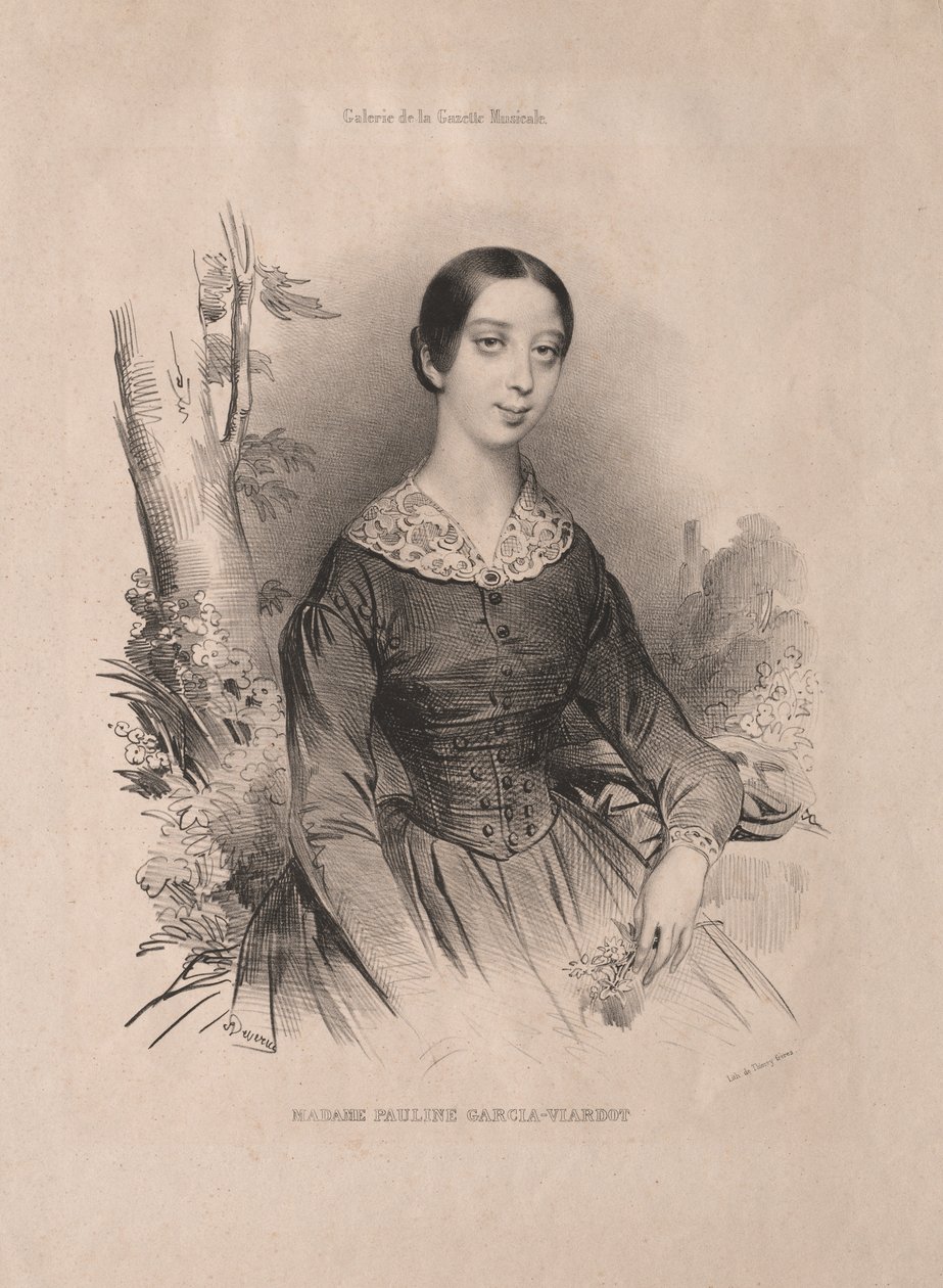 Madame Pauline Garcia-Viardot da Achille Devéria