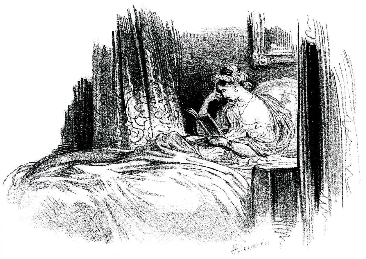 Madame Bovary per il romanzo di Gustave Flaubert da Achille Devéria