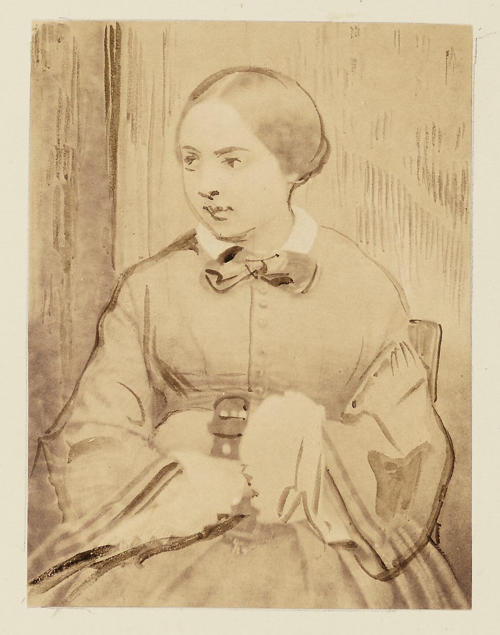 [Ritratto di una giovane donna, probabilmente Cécile Devéria]. da Achille Devéria