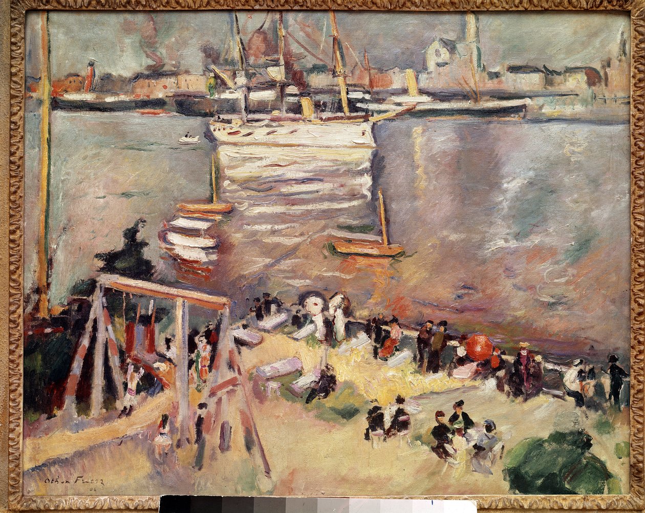 Entrata di una corvetta nel porto di Anversa (dipinto di Othon Friesz, 1906, collezione privata) da Achille Emile Othon Friesz