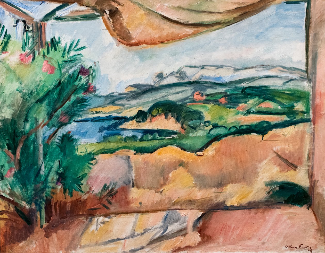 Paesaggio in terrazza da Achille Emile Othon Friesz