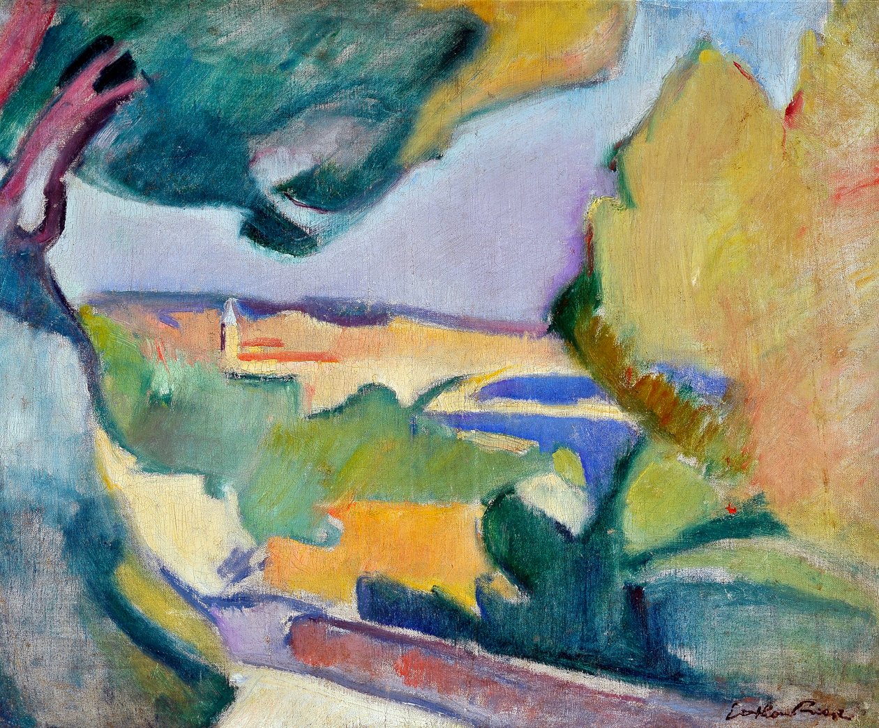 Paesaggio mediterraneo, c.1907 da Achille Emile Othon Friesz