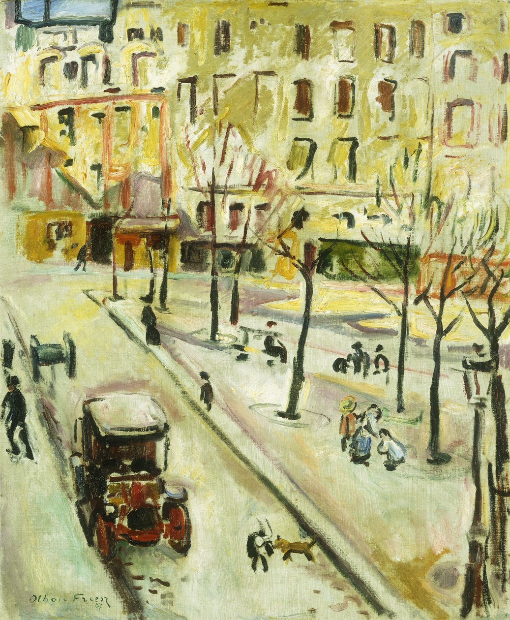 Scena di strada a Parigi da Achille Emile Othon Friesz