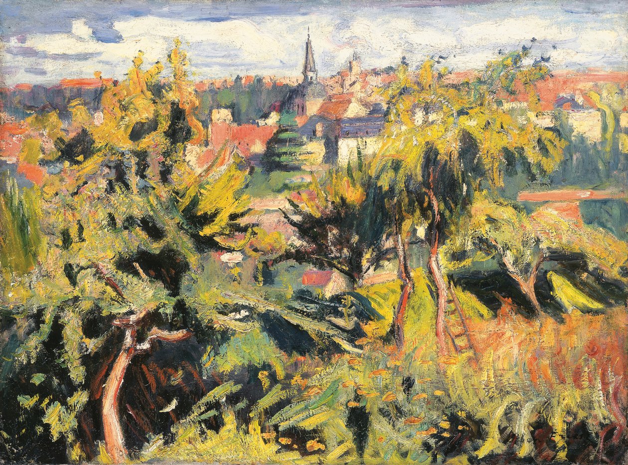 Piccola Città Dietro gli Alberi da Achille Emile Othon Friesz