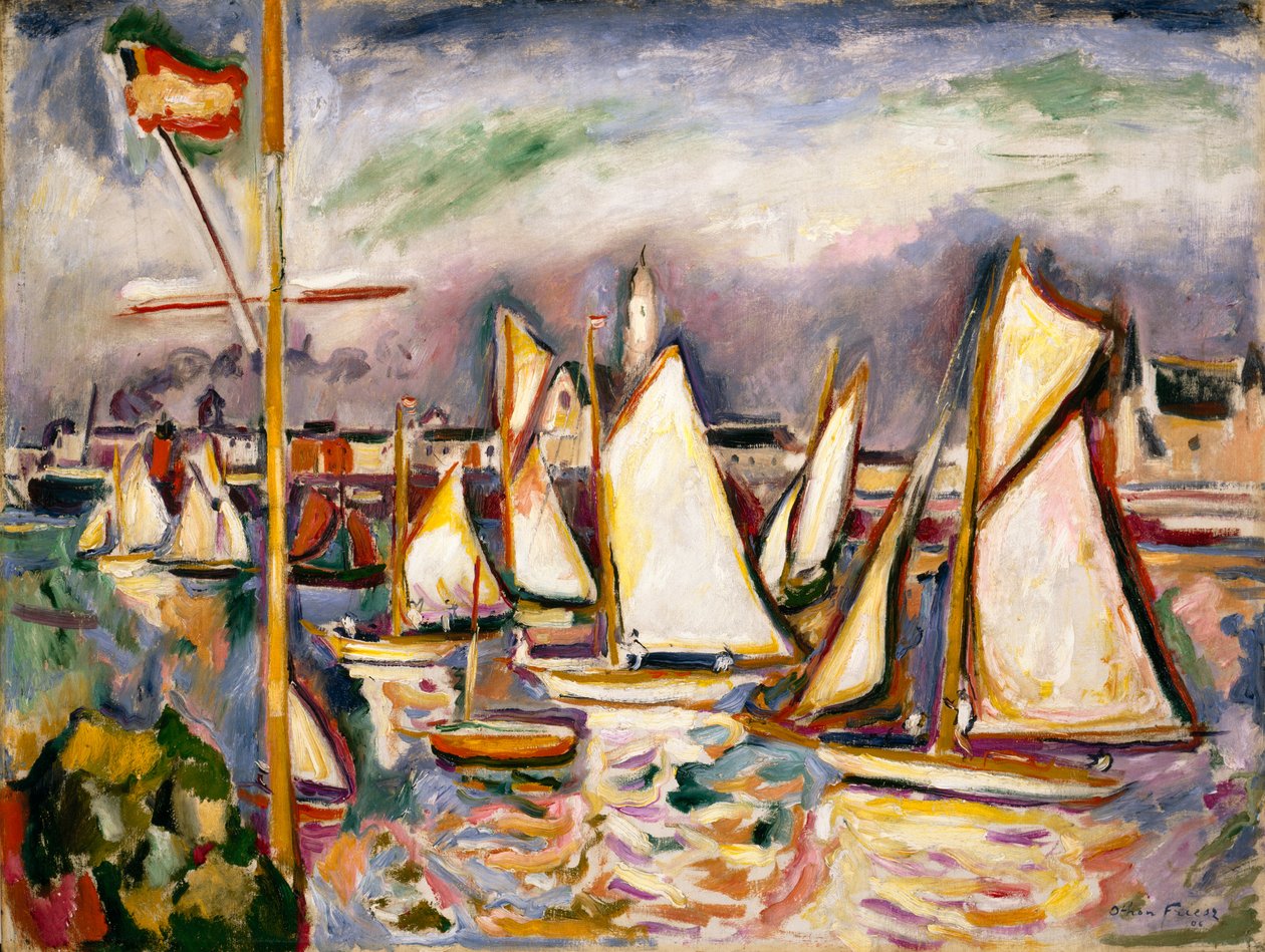 La regata ad Anversa da Achille Emile Othon Friesz