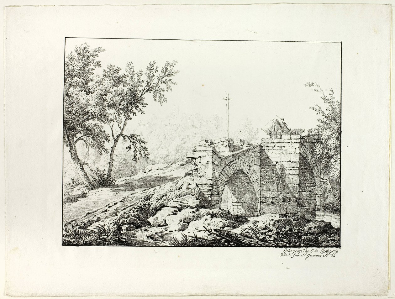 Paesaggio con Ponte da Achille Etna Michallon