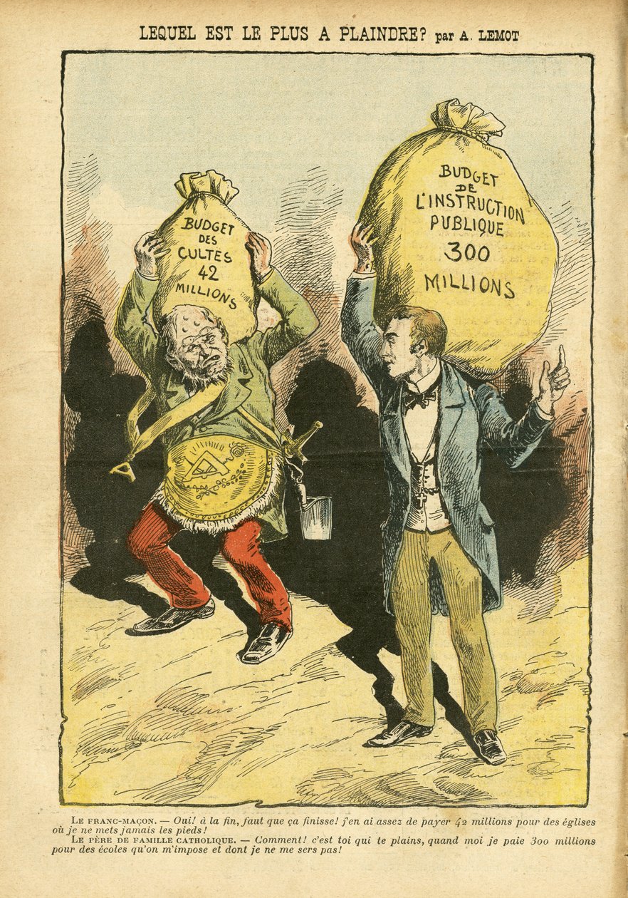 Illustrazione di Achille Lemot in Le Pelerin da Achille Lemot