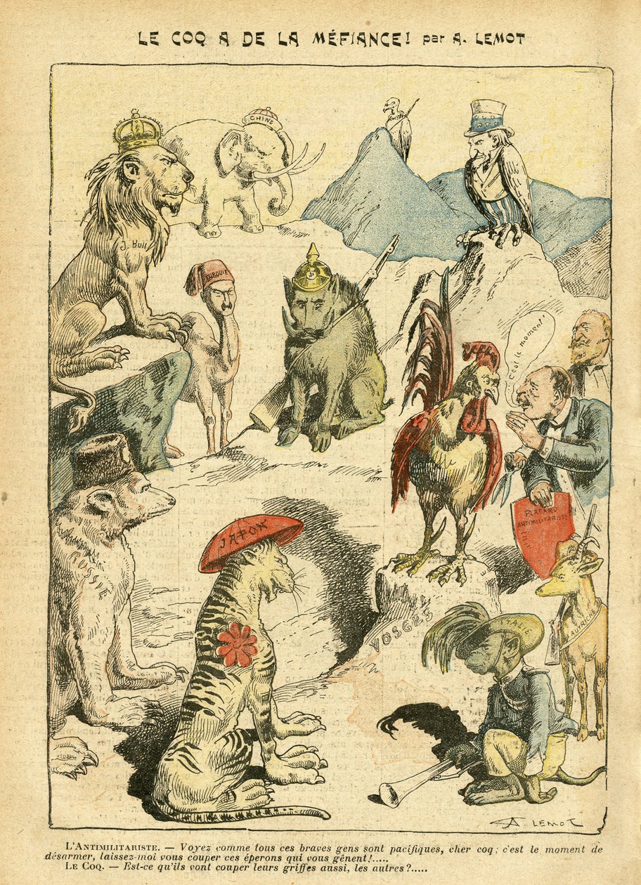 Illustrazione di Achille Lemot in Le Pelerin da Achille Lemot