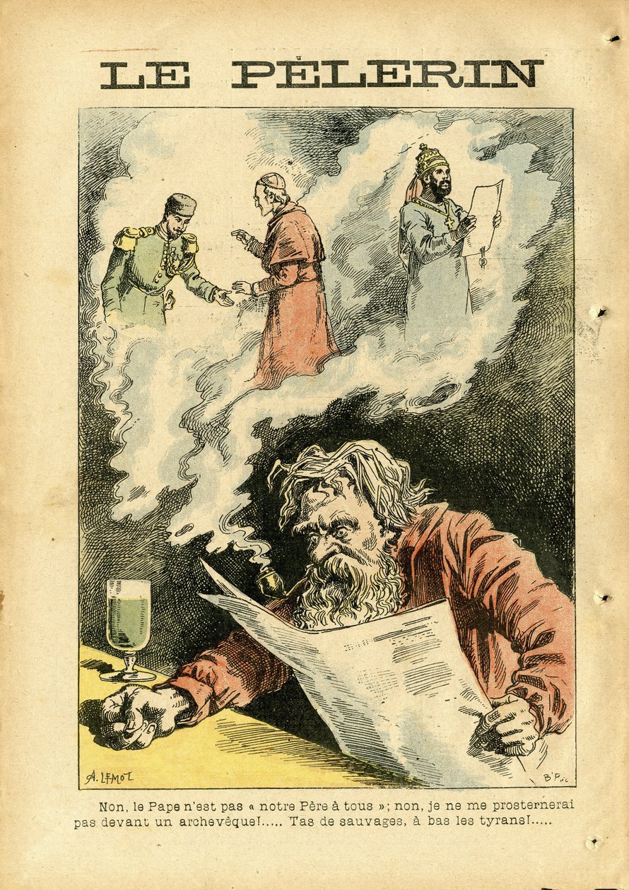 Illustrazione di Achille Lemot (1846-1909) in Le Pelerin da Achille Lemot