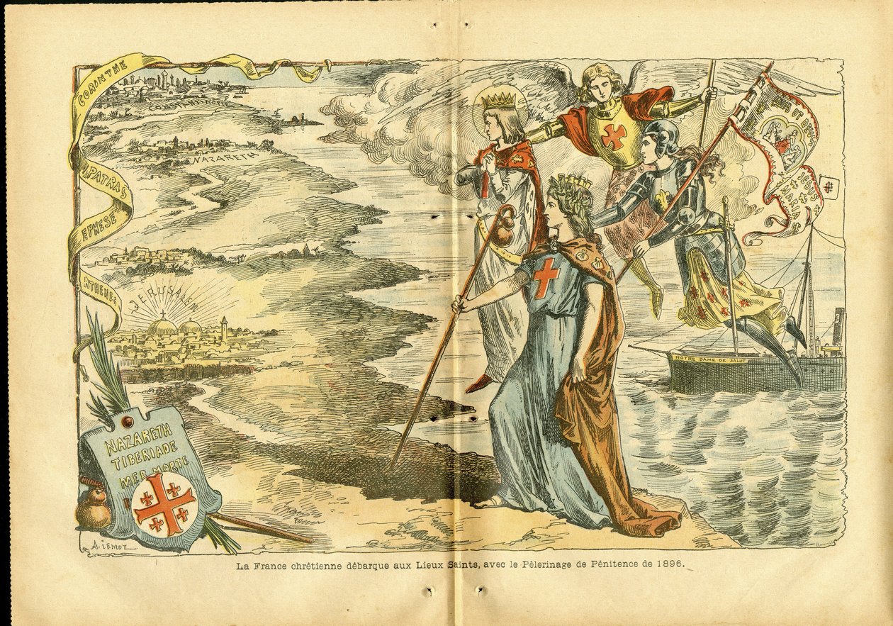 Illustrazione di Achille Lemot (1846-1909) in Le Pelerin da Achille Lemot
