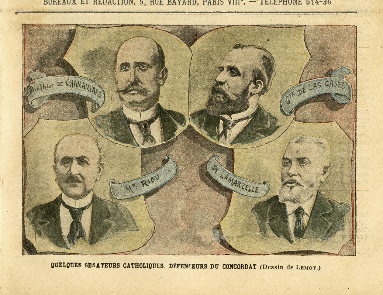 Illustrazione di Achille Lemot in Le Pelerin da Achille Lemot