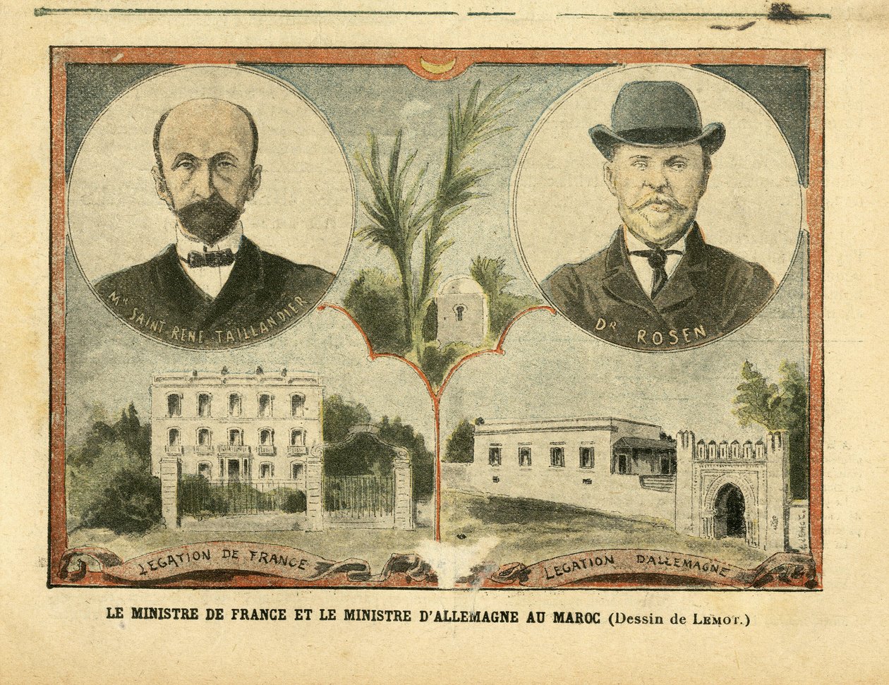 Illustrazione di Achille Lemot in Le Pelerin da Achille Lemot