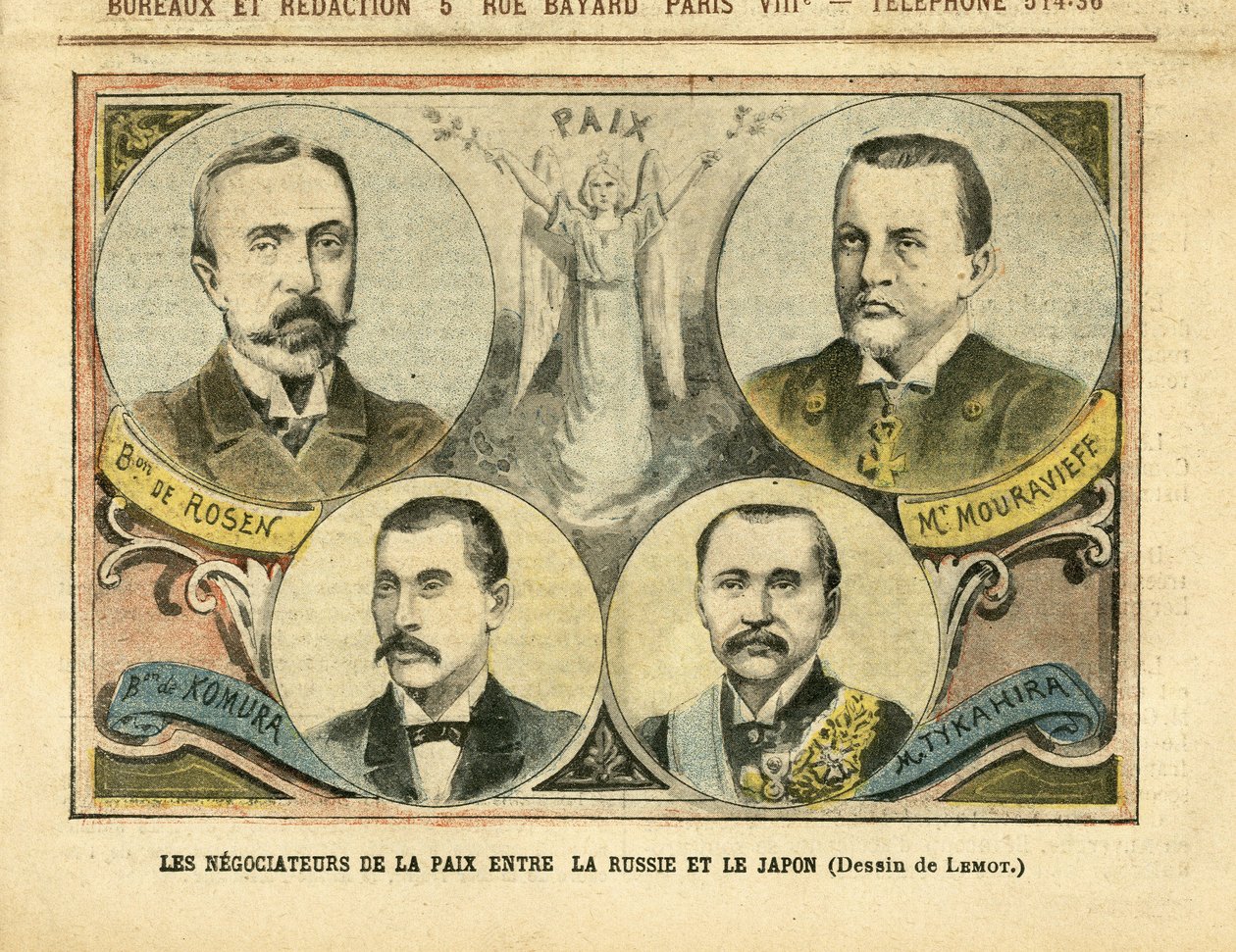Illustrazione di Achille Lemot in Le Pelerin da Achille Lemot