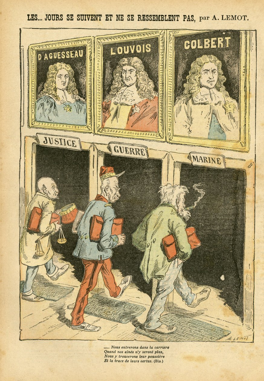 Illustrazione di Achille Lemot in Le Pelerin da Achille Lemot