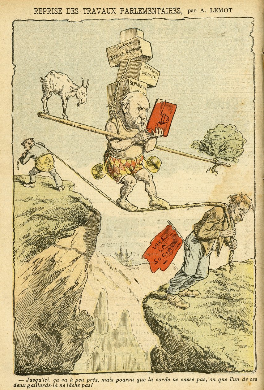 Illustrazione di Achille Lemot in Le Pelerin da Achille Lemot