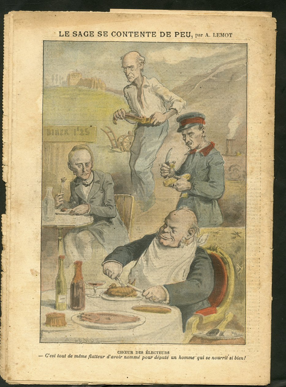 Illustrazione di Achille Lemot (1846-1909) in Le Pelerin da Achille Lemot