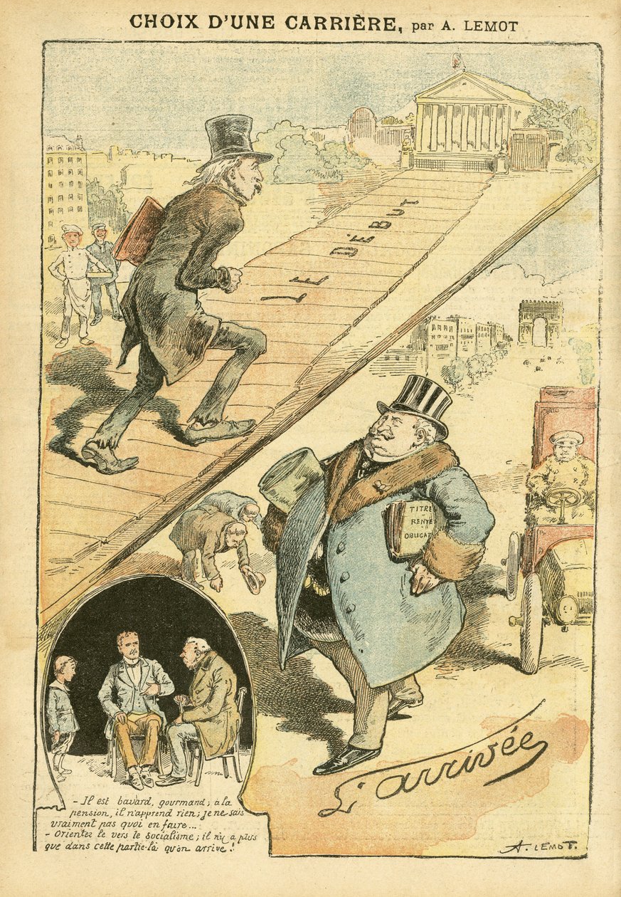 Illustrazione di Achille Lemot (1846-1909) in Le Pelerin da Achille Lemot