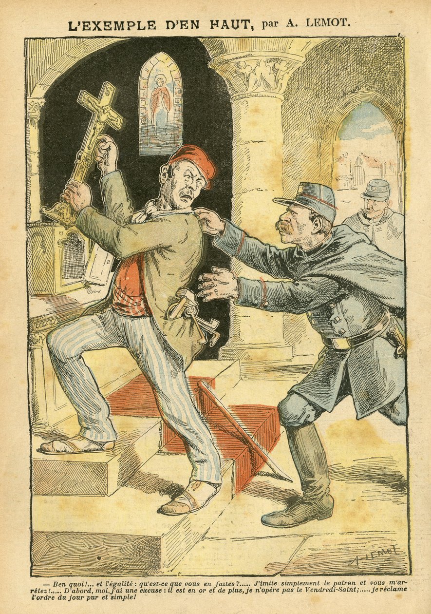 Illustrazione di Achille Lemot in Le Pelerin da Achille Lemot