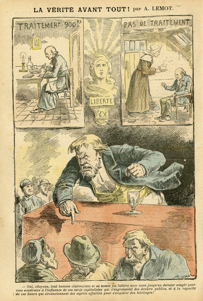 Illustrazione di Achille Lemot (1846-1909) in Le Pelerin da Achille Lemot