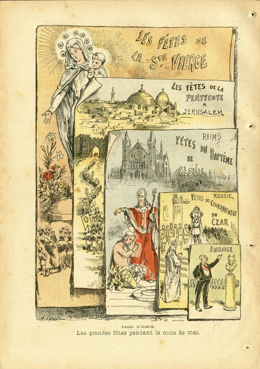 Illustrazione di Achille Lemot in Le Pelerin da Achille Lemot