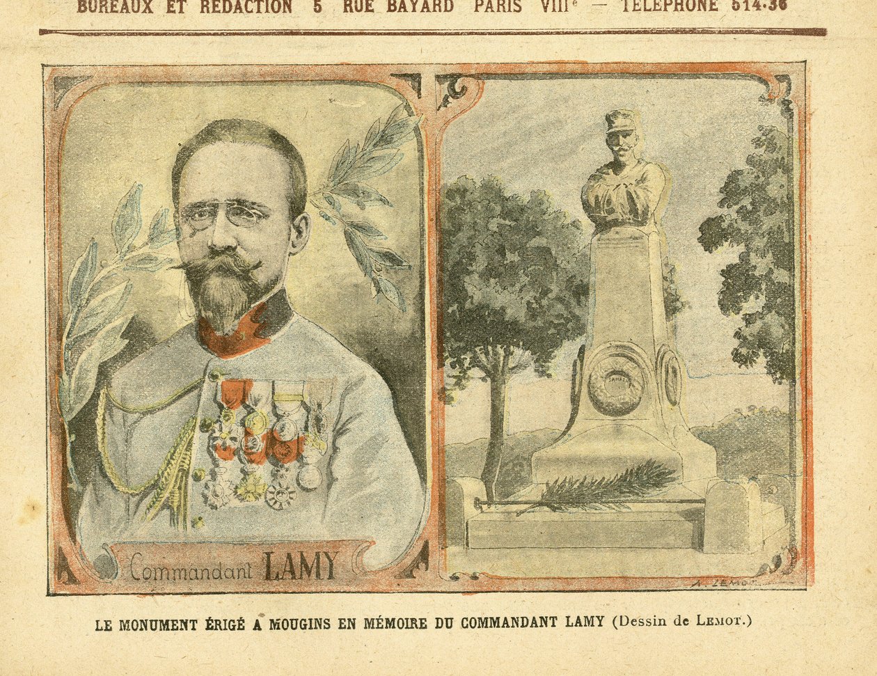 Illustrazione di Achille Lemot in Le Pelerin da Achille Lemot