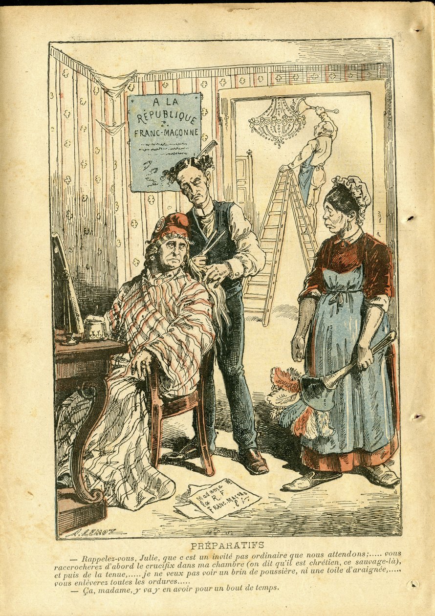 Illustrazione di Achille Lemot in Le Pelerin da Achille Lemot