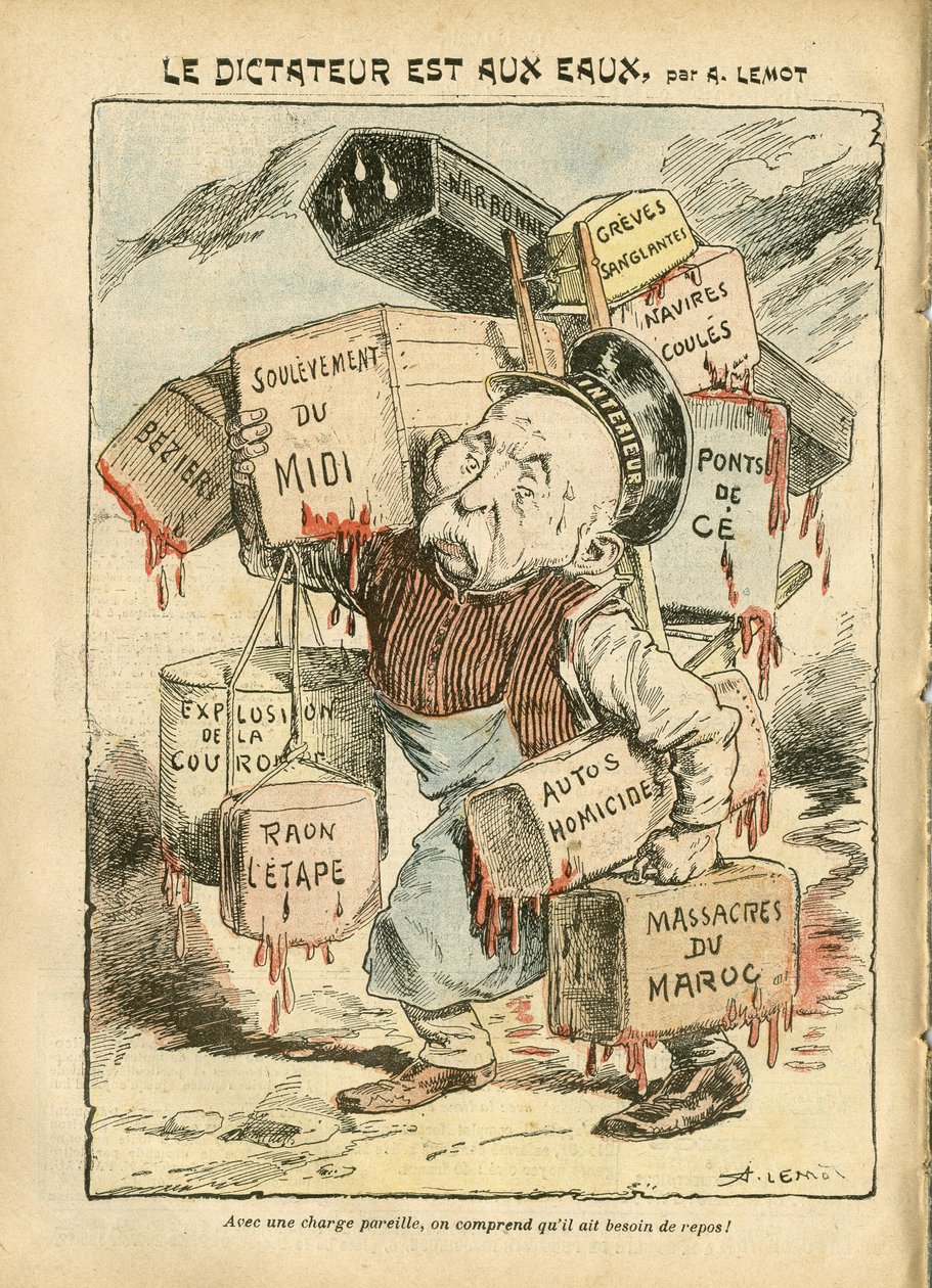 Illustrazione di Achille Lemot (1846-1909) in Le Pèlerin da Achille Lemot