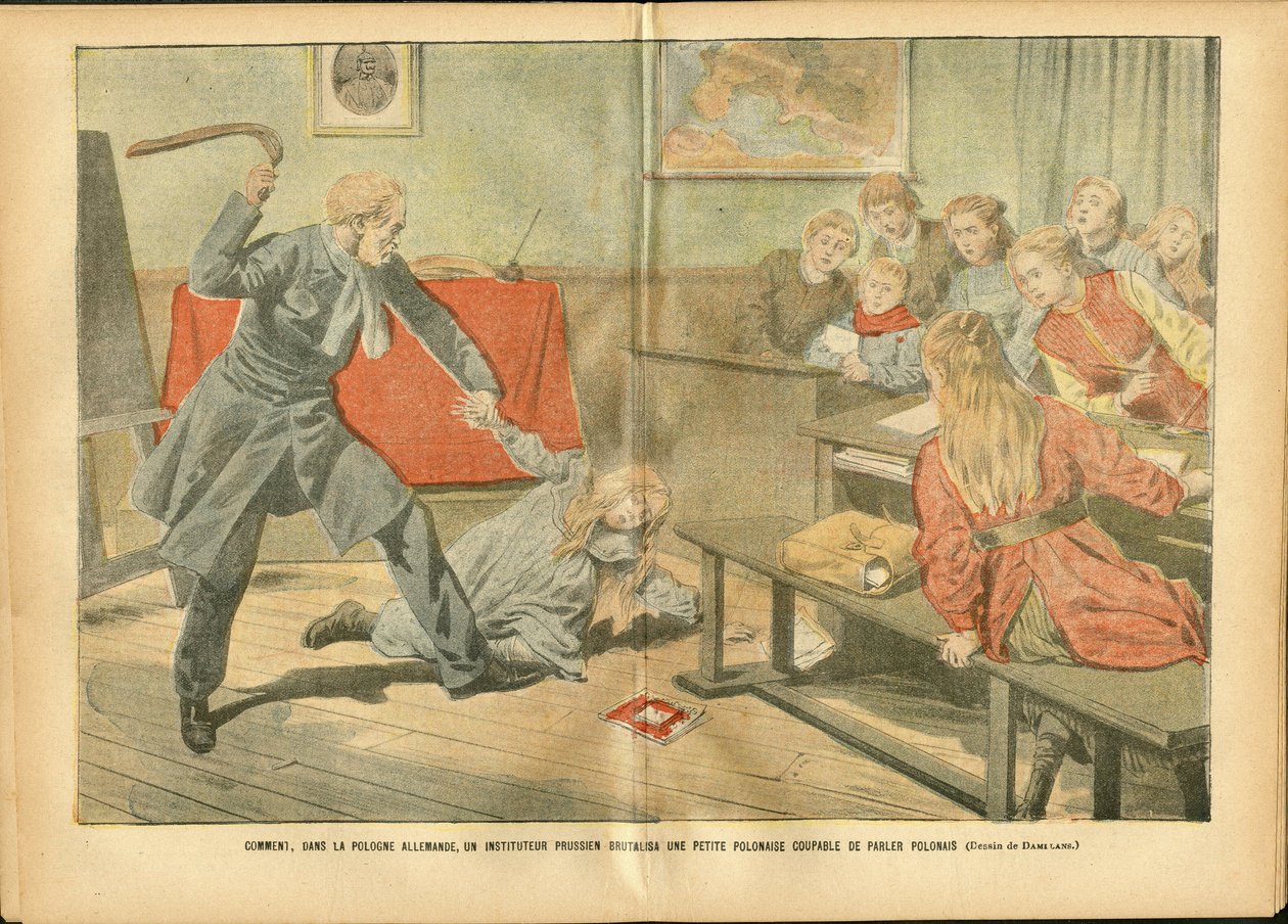 Illustrazione di Achille Lemot (1846-1909) in Le Pelerin, 02/12/06 - Insegnamento, Polonia, Pena - Insegnante da Achille Lemot