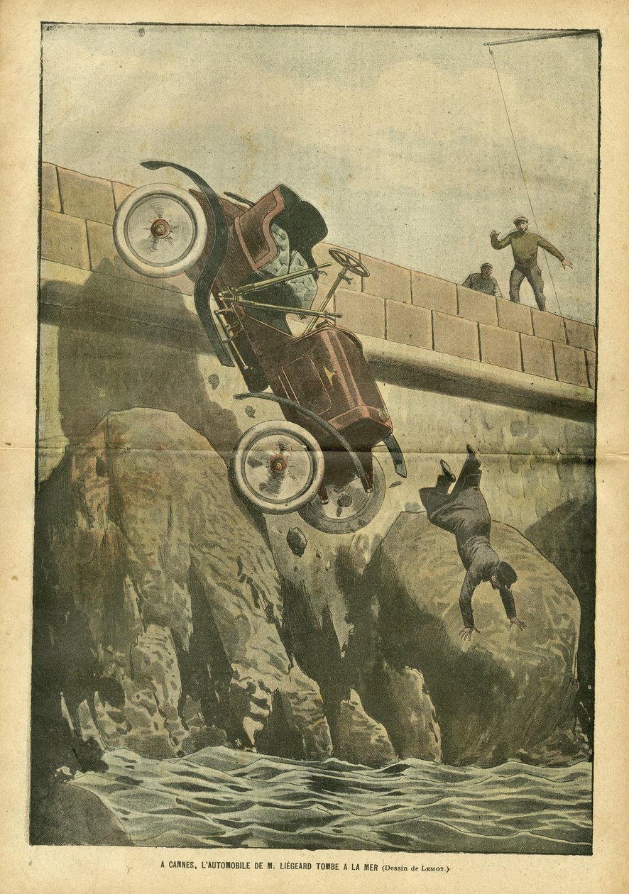 Illustrazione di Achille Lemot (1846-1909) in Le Pelerin, 05/05/07 - A Cannes, l