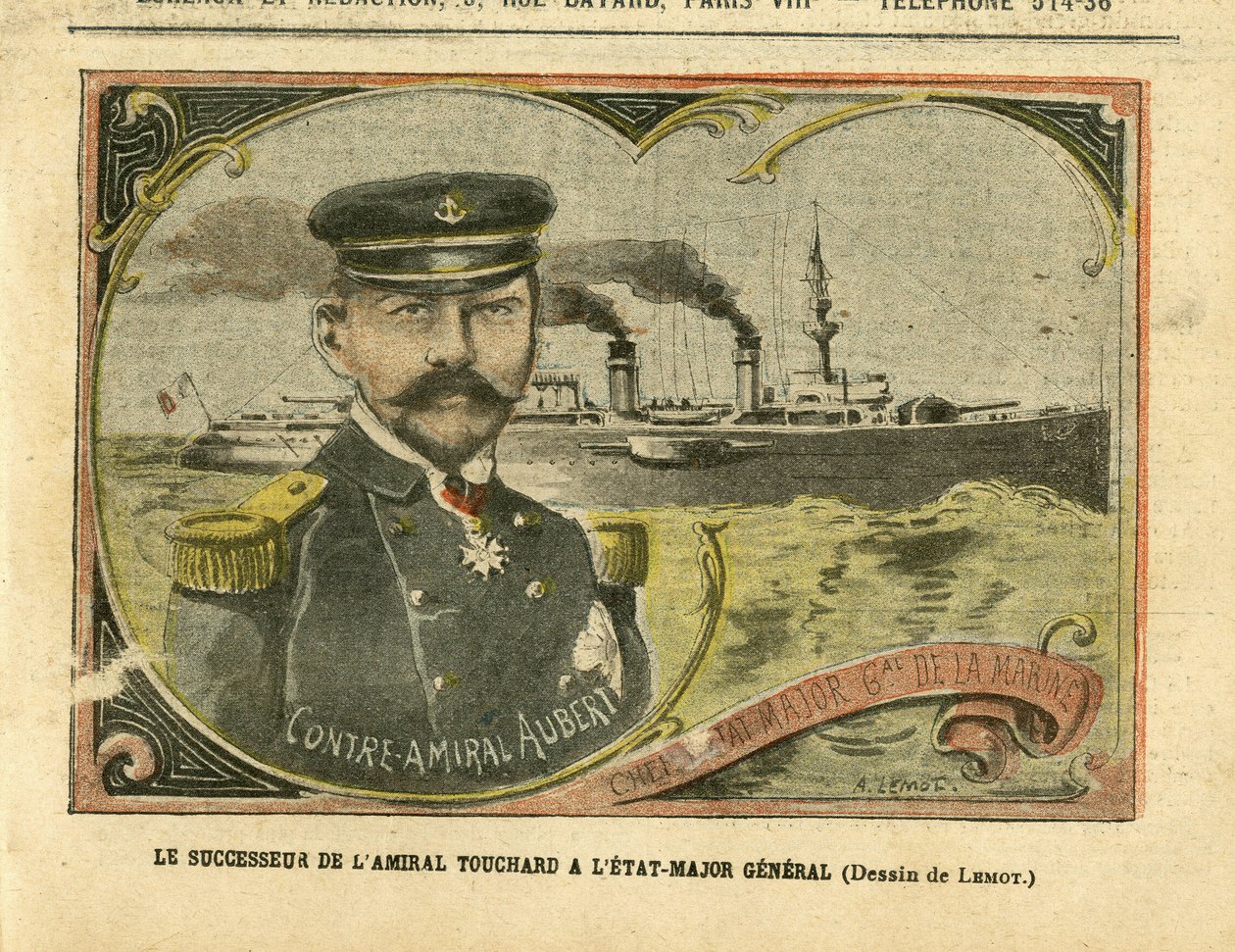 Illustrazione di Achille Lemot (1846-1909) in Le Pelerin, 27/08/05 - Il successore dell