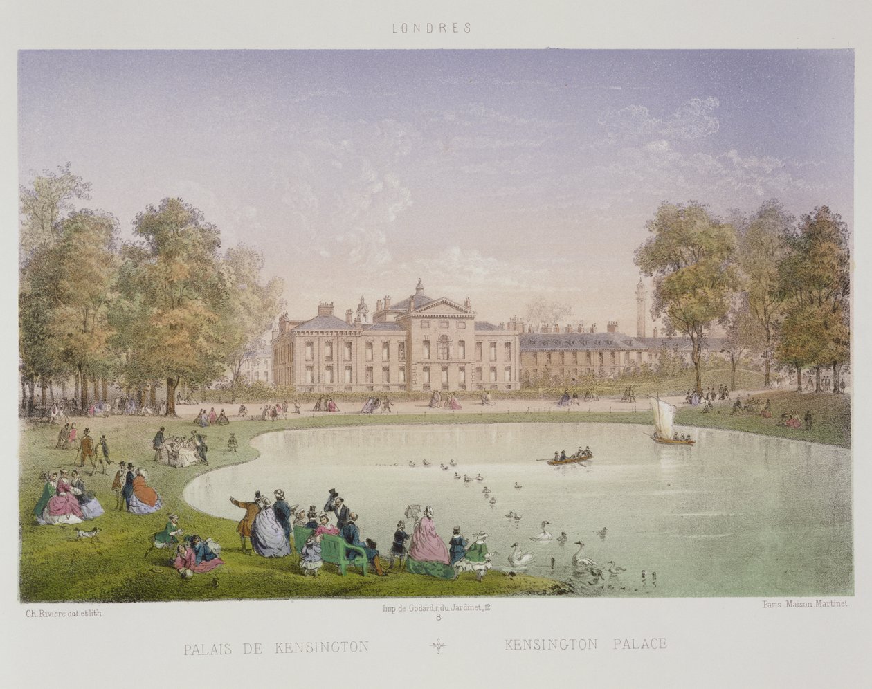 Palazzo di Kensington, c.1862 da Achille Louis Martinet