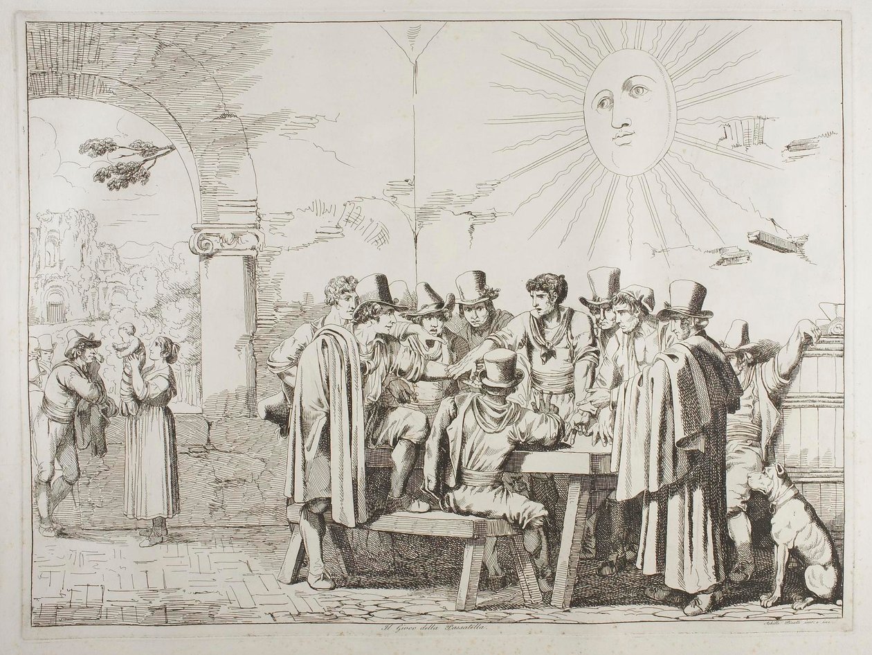 Il gioco della Pasatella da Achille Pinelli