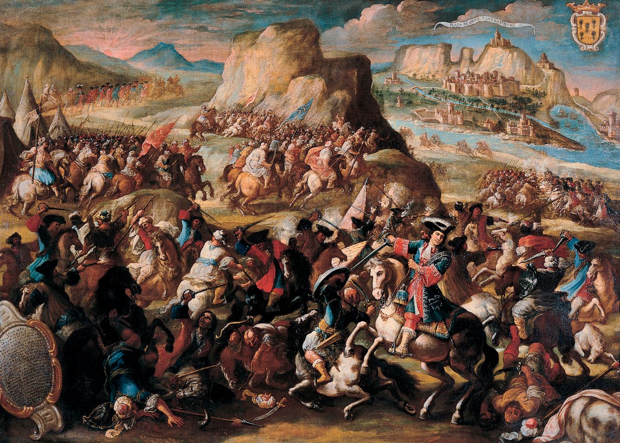 La battaglia di Orano, 1699 da Acisclo Antonio Palomino de Castro y