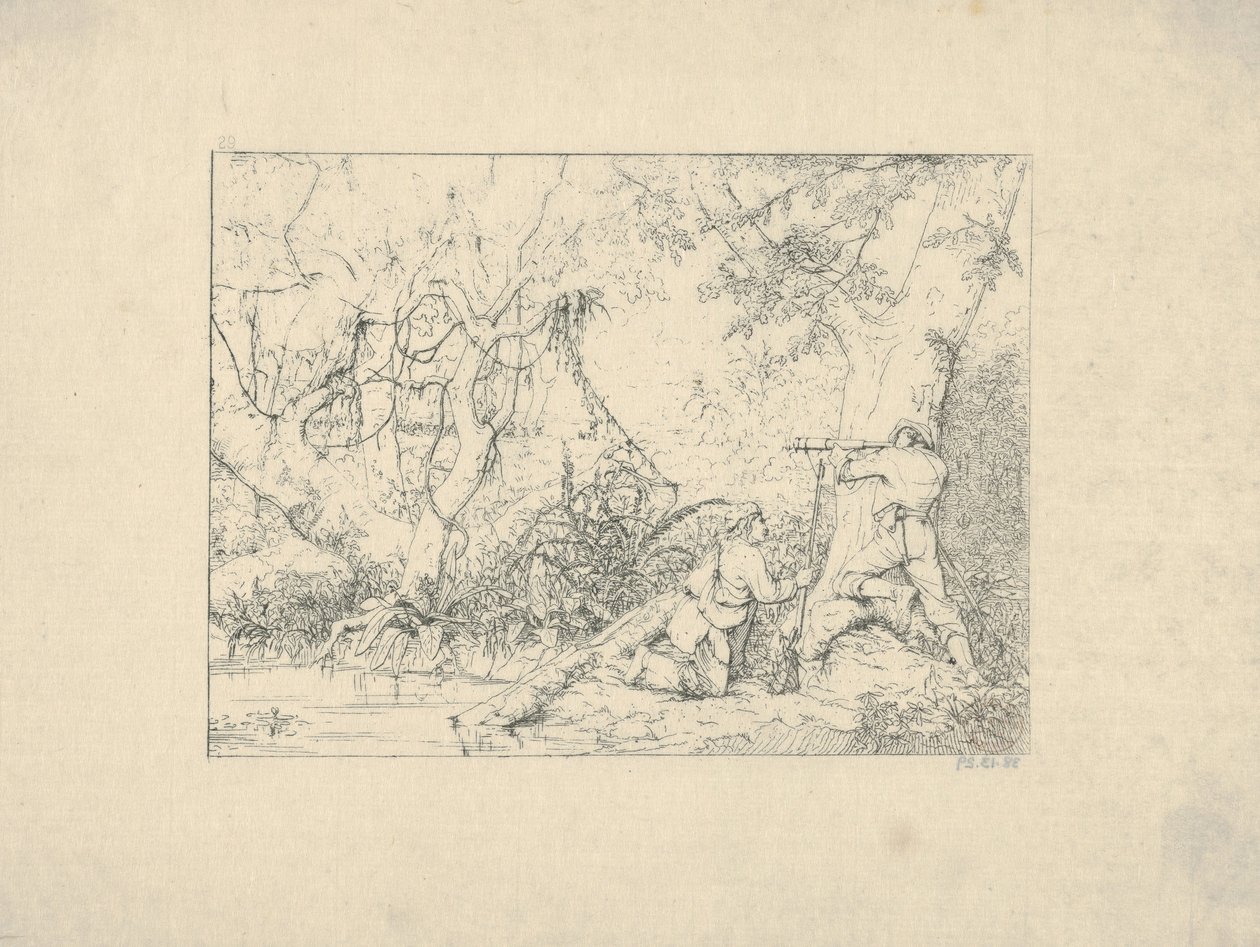 Canale di Vicksburg da Confederate War Etchings, 1861-63 da Adalbert John Volck