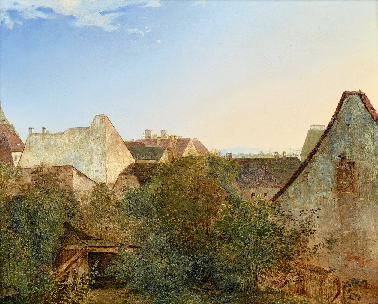 Vista sulle case suburbane di Vienna (Beatrixgasse) da Adalbert Stifter
