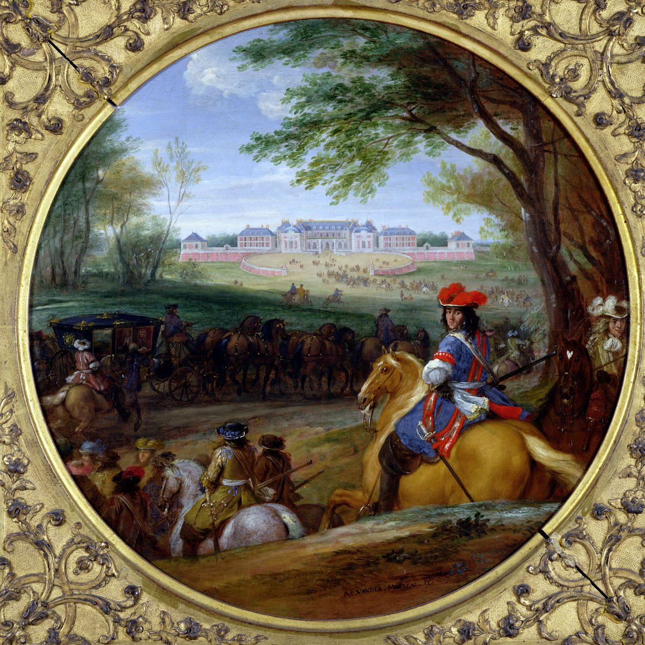 Veduta del Palazzo di Versailles nel 1669 da Adam Frans van der Meulen