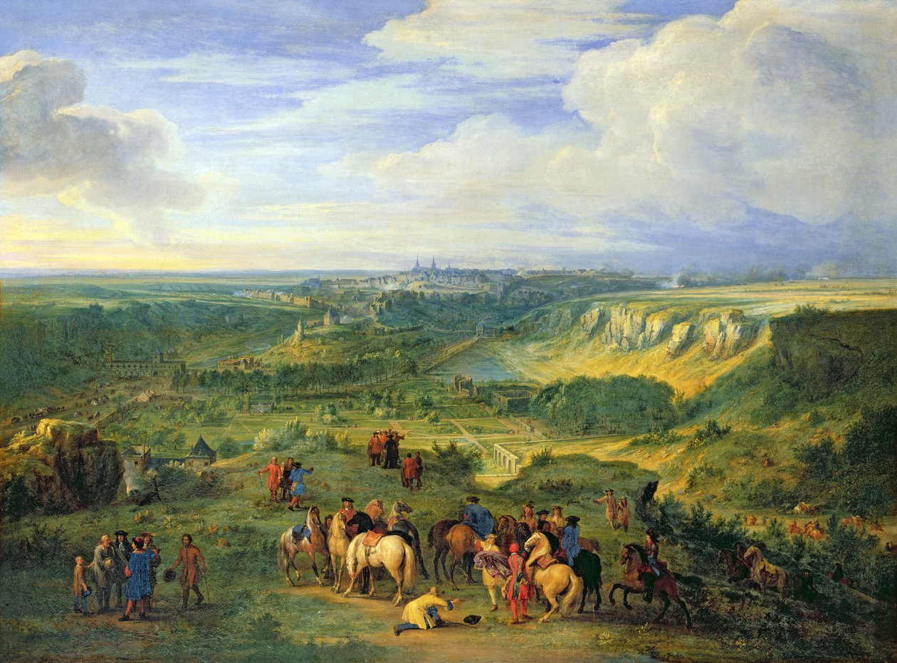 Veduta della città di Lussemburgo vicino ai Bagni di Mansfeld, 1684 da Adam Frans van der Meulen