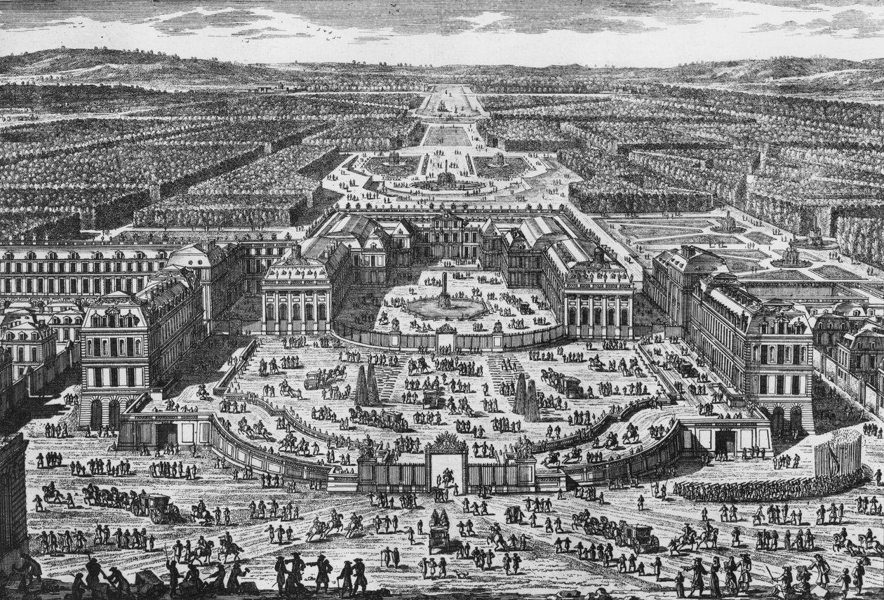 Veduta del Castello di Versailles da Adam Perelle