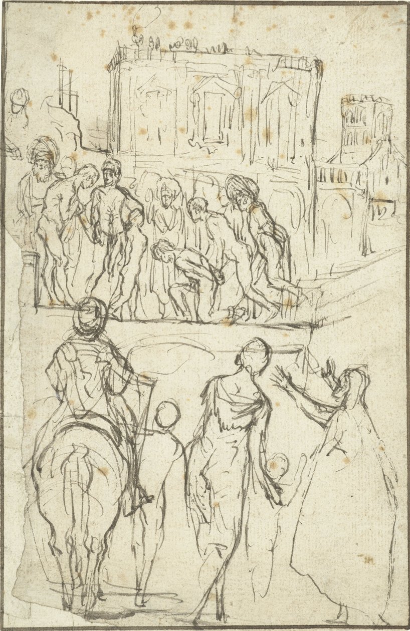 Tedesco: Josephus wird von Nicanor vor Kaiser Vespasianus geführt Josephus è guidato da Nicanor prima dell