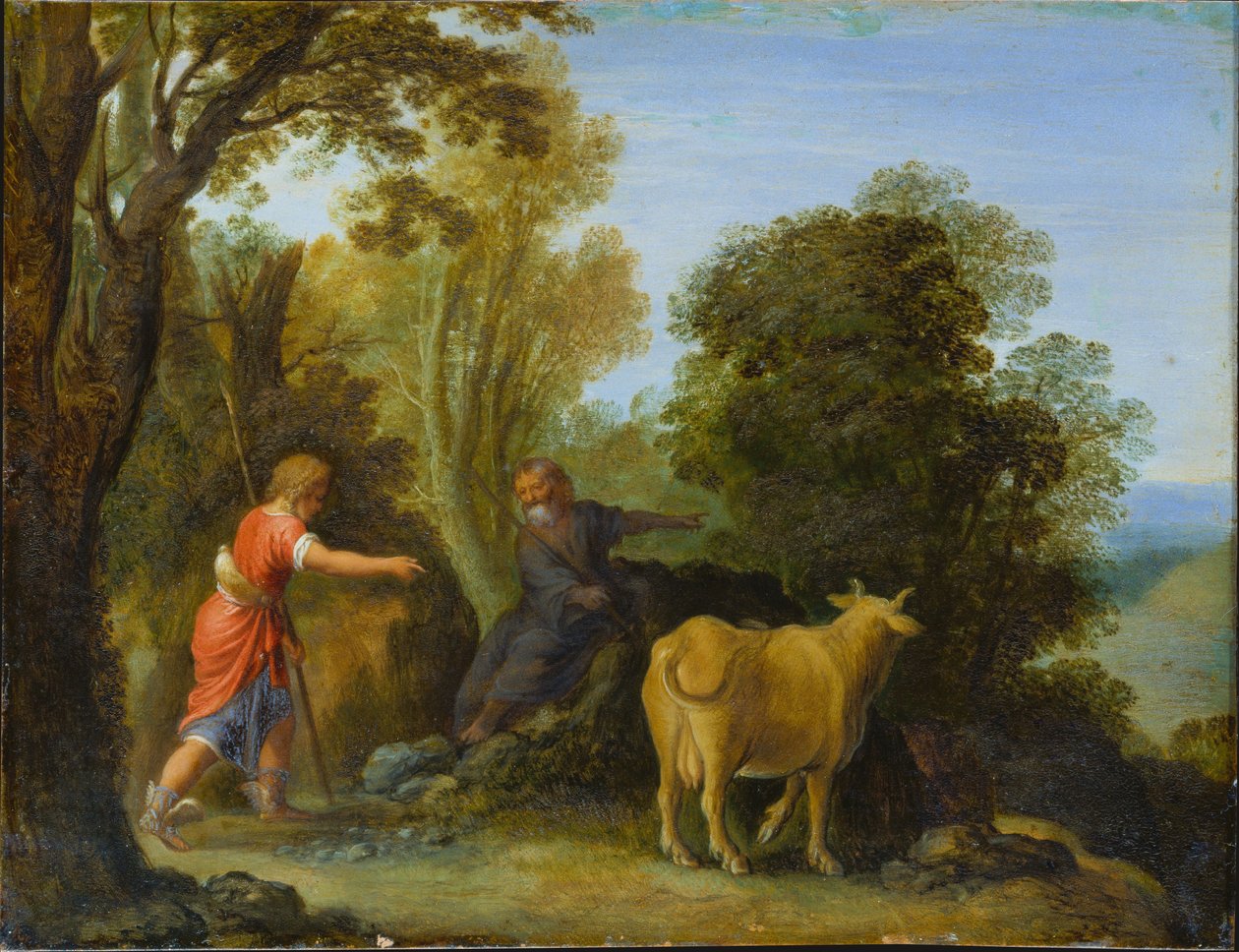 Mercurio e Battus da Adam Elsheimer
