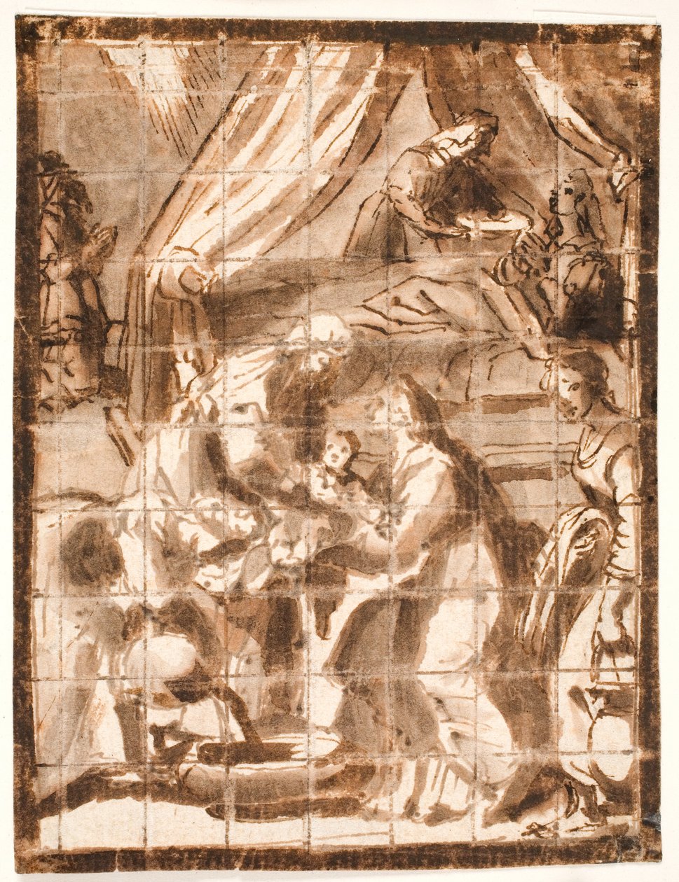 La nascita della Vergine Maria da Adam Elsheimer