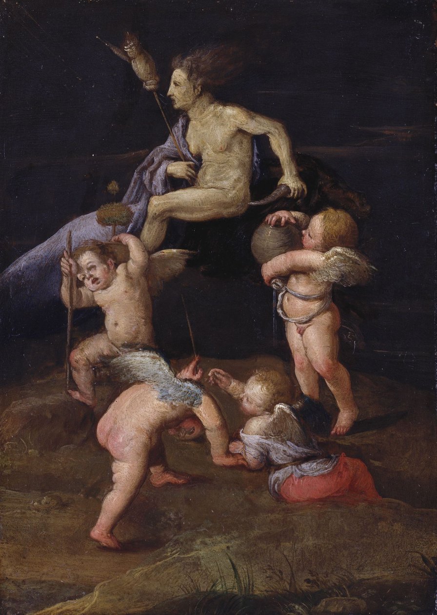 Strega che cavalca all