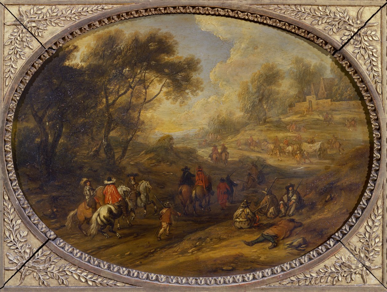 Un convoglio militare da Adam Frans van der Meulen