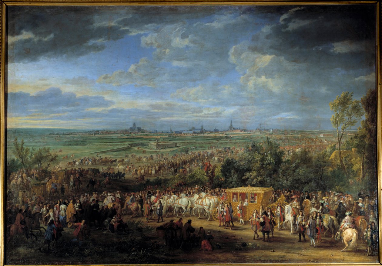Ingresso del re Luigi XIV e della regina Maria Teresa il 30 luglio 1667 ad Arras da Adam Frans van der Meulen
