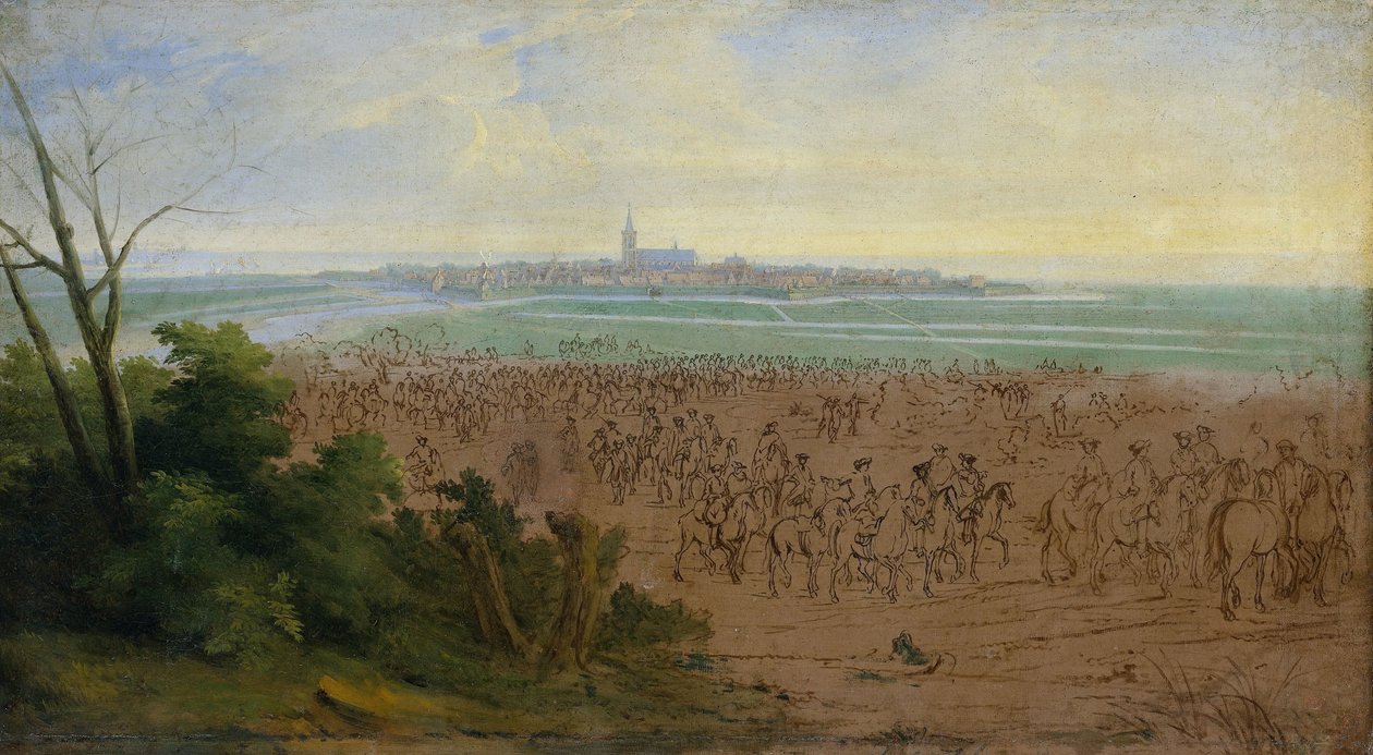 Le truppe di Luigi XIV davanti a Naarden, 20 luglio 1672 da Adam Frans van der Meulen
