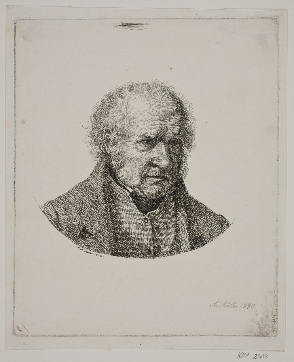 Ritratto di un uomo anziano da Adam Müller