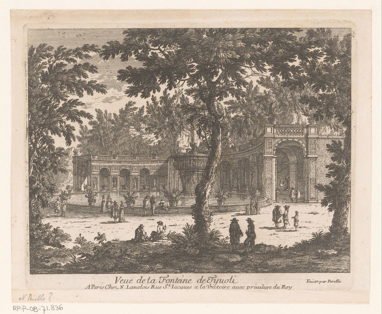 Veduta di una fontana da Adam Perelle